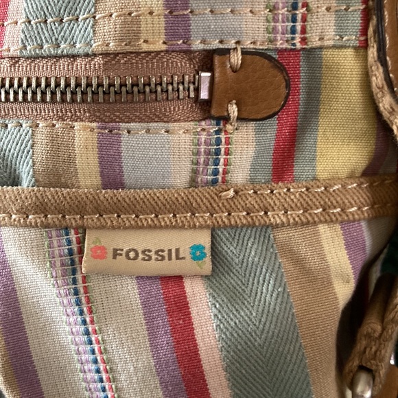 Fossil Canvas Striped Bag - Picture 8 of 8